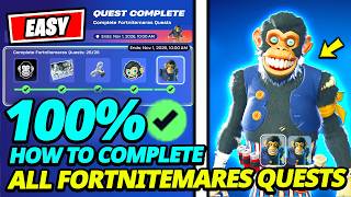 How to EASILY UNLOCK Jack-A-Nape Skin & Complete ALL FORTNITEMARES Quests (Fortnite Free Skin Guide)