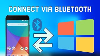 Connect an Android phone to a Windows 10 PC via Bluetooth