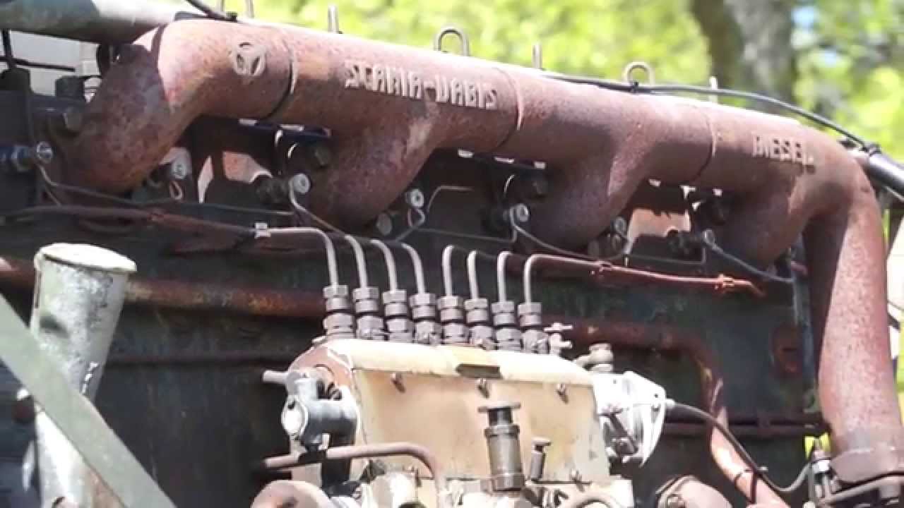 ScaniaVabis diesel engine YouTube