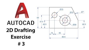 AutoCAD 2D Drafting Exercise # 3 - Basic to Advance in Hindi