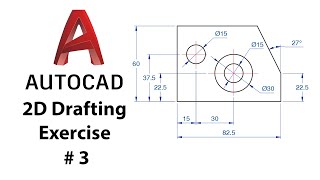 AutoCAD 2D Drafting Exercise # 3  Basic to Advance in Hindi
