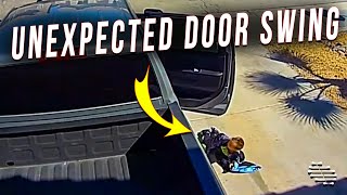 Boy Didn’t Expect Truck Door, Parked, to Swing Open and Fell on His Blanket