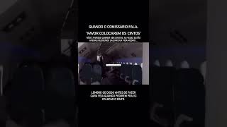 O que acontece com vc sem o cinto de segurança no avião 😱