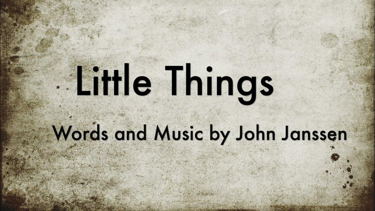 Little Things, Lyric Video Little Things, Lyric Video