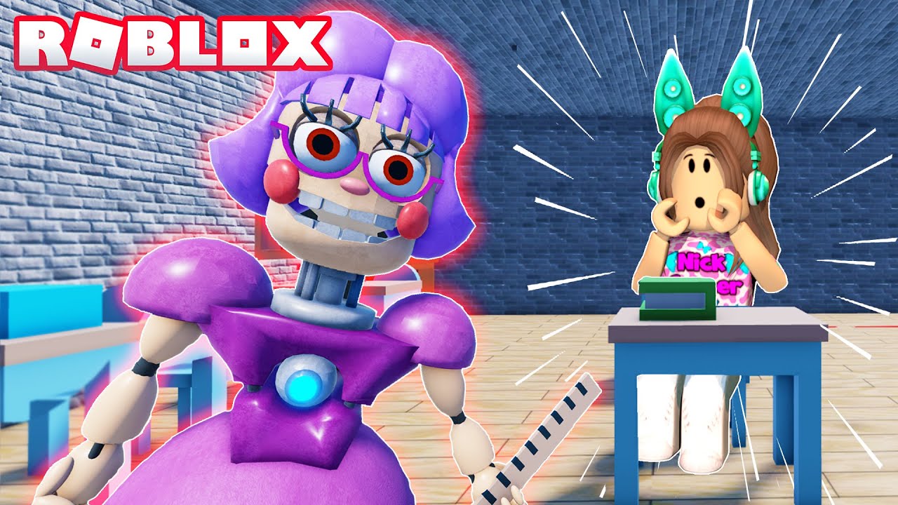 FUJA DA PROFESSORA ROBÔ  Roblox - Escape Miss Ani-Tron's Detention 