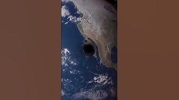Thumbnail of Size comparison between the Earth and a black hole the mass of the Sun. #blackhole #space