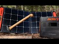 Forging a camp AXE with the Jackery Solar Generator