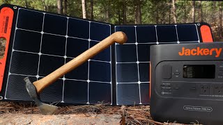 Forging a camp AXE with the Jackery Solar Generator