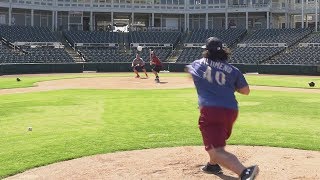 PLAYING BASEBALL LIKE I'M IN THE WORLD SERIES!