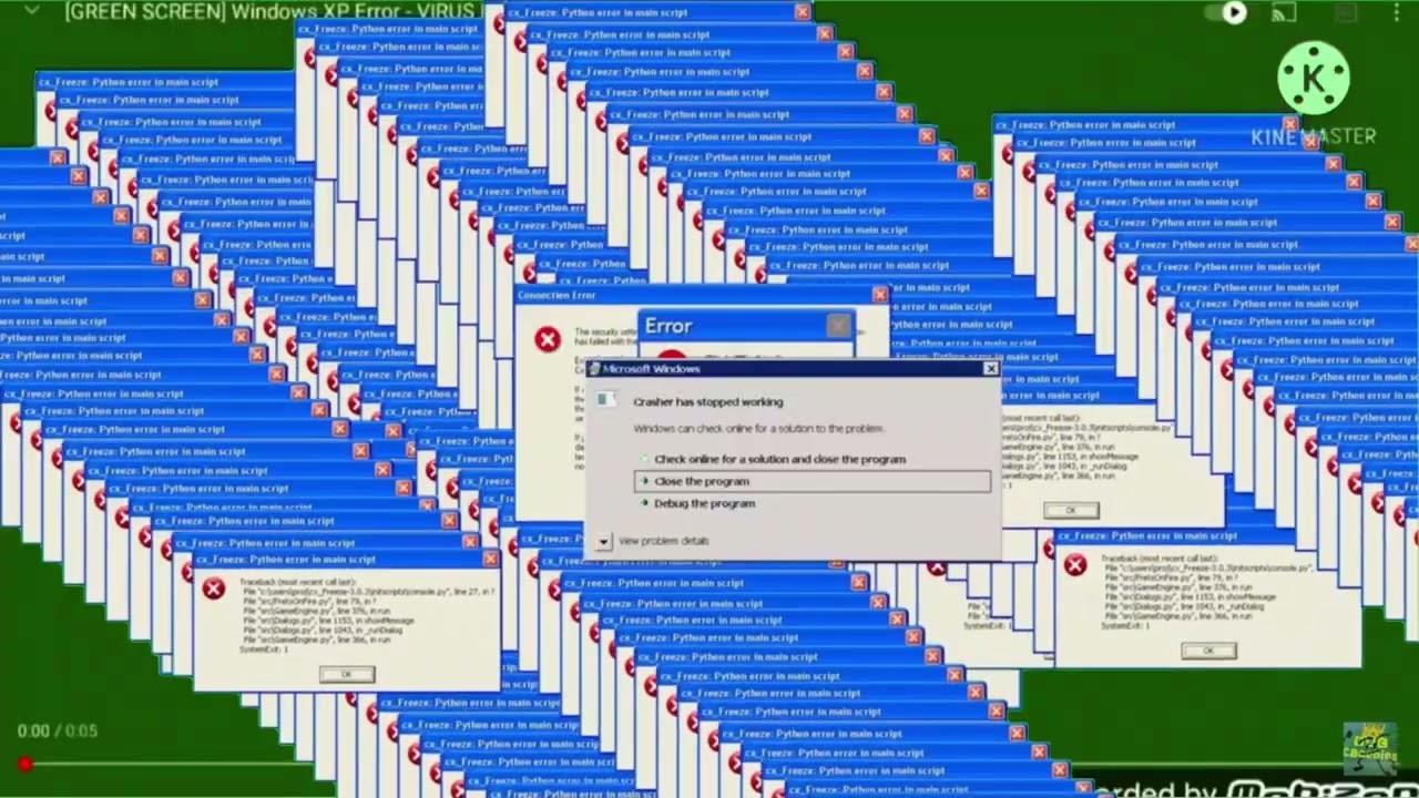 Windows XP error green screen (MASSIVEST ERROR!!!!!!!)
