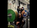 【山本俊樹】バックスクワット練 #スクワット #ウエイトリフティング #東京五輪 #日本代
