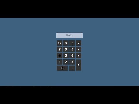 Cara Membuat Kalkulator Menggunakan | HTML - CSS - JAVASCRIPT