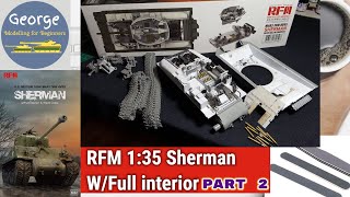 Rye Field Model Sherman M4A3 1:35 W/full interior part 2
