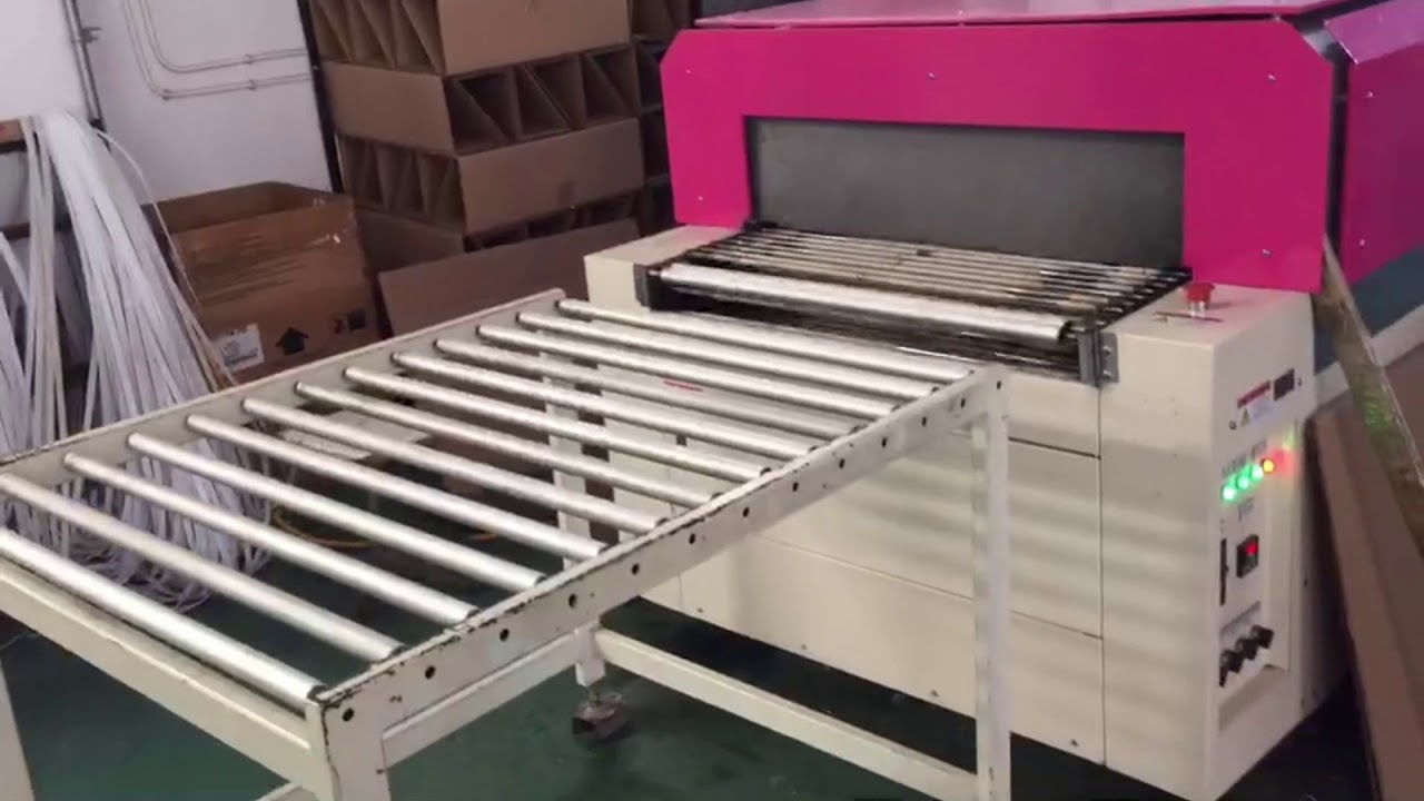 side sealing shrink wrap machine for glass door YouTube