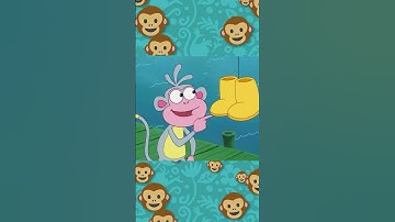 Boots LOVES his boots!! 🐵🥾 | Dora #shorts