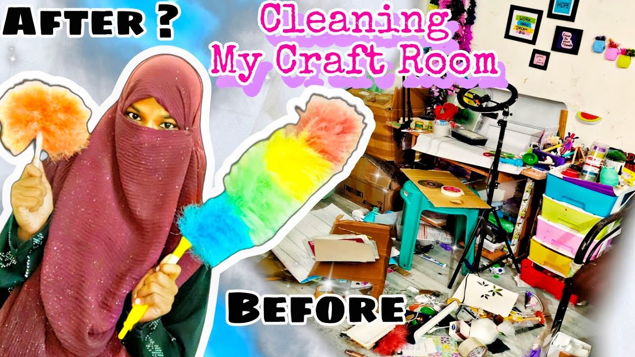 Cleaning My Craft Room😍/ Clean & Organize with me