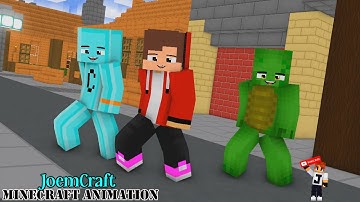 MAIZEN, MIKEY, CRAFTEE, FUNNEH, APHMAU | DUNDUN DANCE | SHUFFLE DANCE - Minecraft Animation