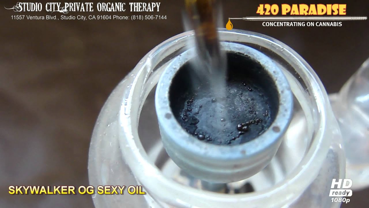 420 PARADISE - SKYWALKER OG SEXY OIL - From SC P.O.T In Studio City CA - Hash Weed Kush BHO Wax