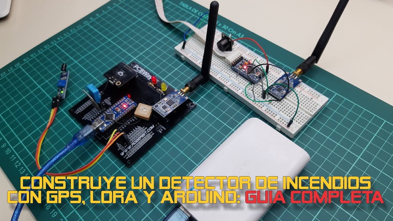 ✅ Detector de incendios remoto con GPS y módulos Lora y arduino