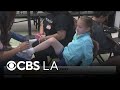 North Hollywood students get some free new tennis shoes