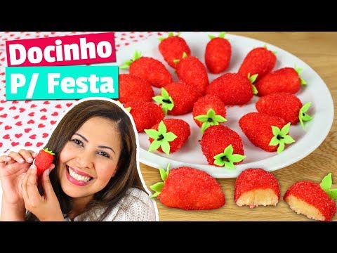 MORANGUINHO DOCE PARA FESTA ( FÁCIL, DELICIOSO E LINDO) | CAKEPEDIA