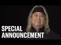 Special announcement