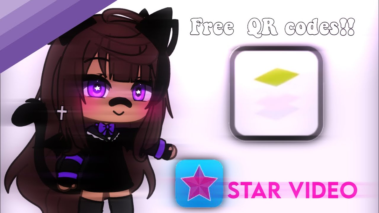 Free QR codes!! + tutorial gacha life Video Star ⭐️ enjoy