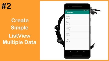 Android Studio Tutorials #2: Create simple ListView Multiple Data