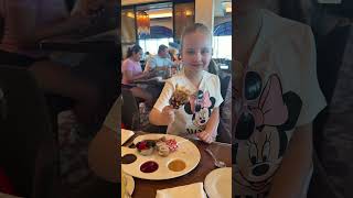 Our favourite character breakfast at Disney world was Topolinos #disneyworld #characterbreakfast
