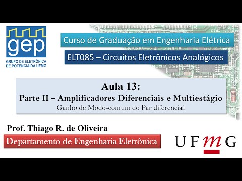ELT085 #13 - Ganho de modo-comum do par diferencial