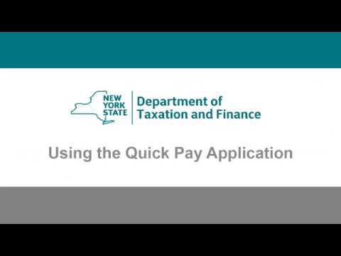 Using the Quick Pay Application