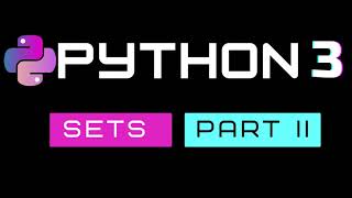 PYTHON - How to start with SETS