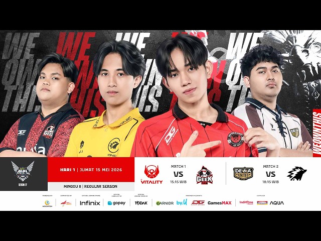 🔴 LIVE | MPL ID S17 | Regular Season Hari 1 Minggu 8 | Bahasa Indonesia
