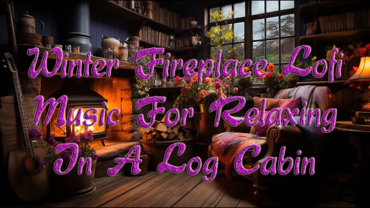 Winter Fireplace Lofi Music For Relaxing In A Log Cabin YouTube