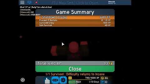 [FE2] Roblox | Shutdown (Buffed) [Very Easy Crazy imo)