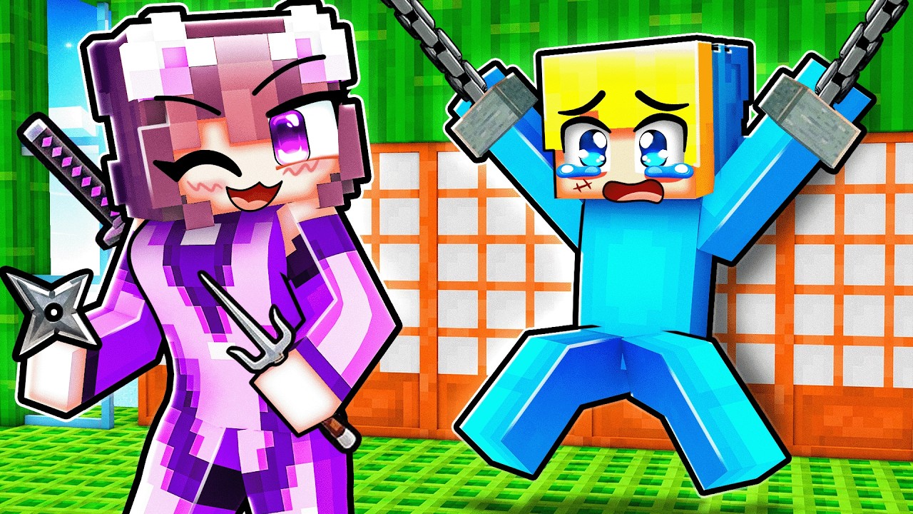 Ein NINJA Mädchen hat mich entführt in Minecraft!