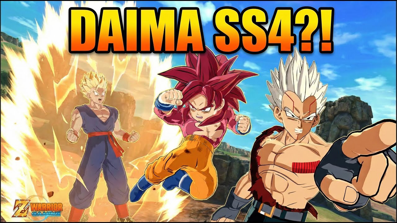 Dragon Ball Sparking Zero Custom Battle | GT Kid Goku vs Baby Gohan, Trunks & Vegeta (SS4 Daima)