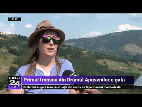 Primul tronson din Drumul Apusenilor este gata. Șoseaua montană cu două benzi, un adevărat spectacol