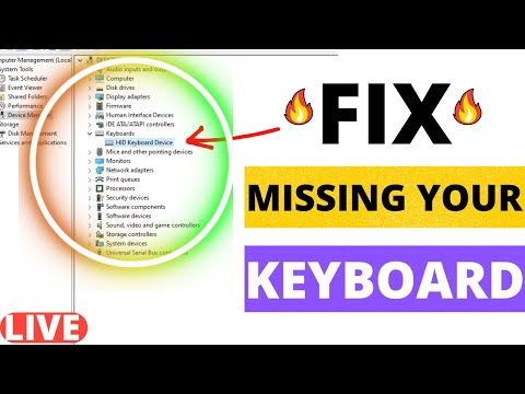 Keyboard not showing in device manager | Keyboard missing in device manager