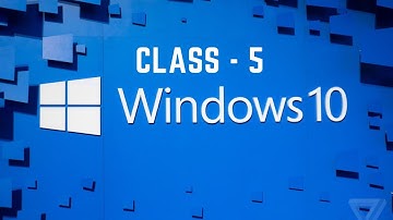 Class 5 | WINDOWS 10 | ICSE Syllabus