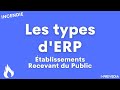  les types derp  tablissements recevant du public