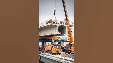 This BRIDGE Segment Just Escaped Like a SKATEBOARD! #fail #crane #bridge #construction #engineering