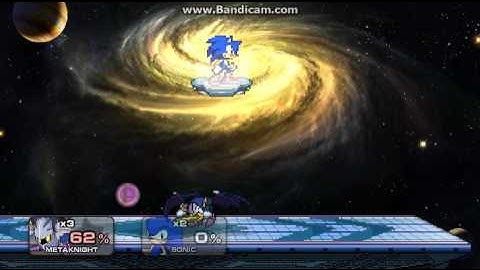 Super Smash Flash 2 - v0.9 Battle #34 Meta Knight vs Sonic