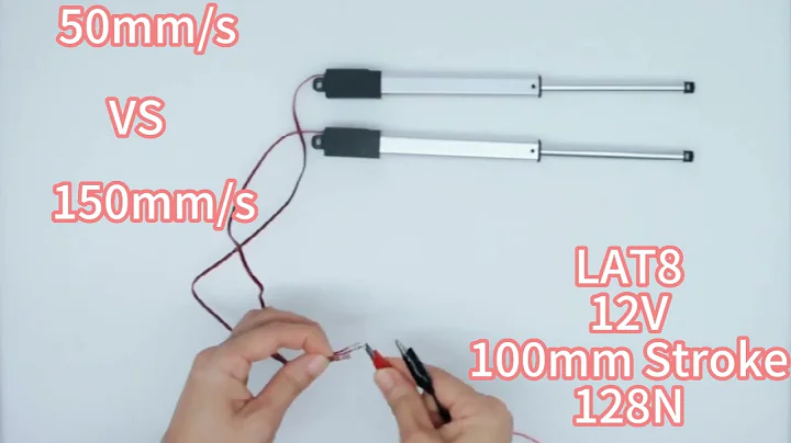 LAT8 micro linear actuator 12V 50vs150mm/s 100mm stroke 128N