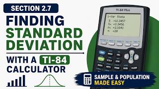 Finding Standard Deviation with a TI 84 Calculator | Statistics 2.7.3
