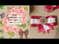 Как сделать брошь-бант / How to ribbon brooch tutorial