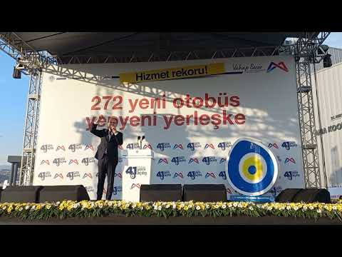 Vahap Seçer, 272 Yeni Otobüs, Yepyeni Yerleşke, 41 Yeni Açılış Programında Konuştu.