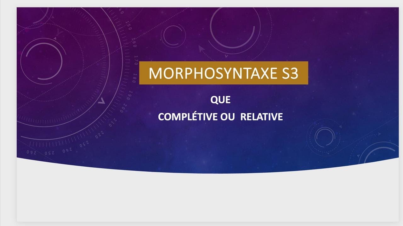 Subordonnée relative ou complétive