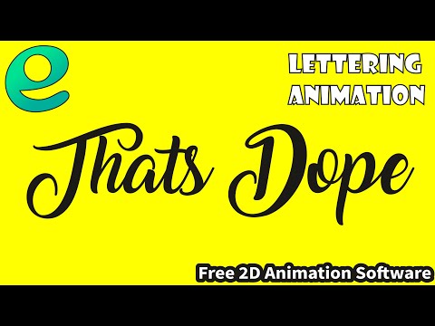 How to Create Lettering Animations in Enve 2d | Freeware Camp | Enve 2d