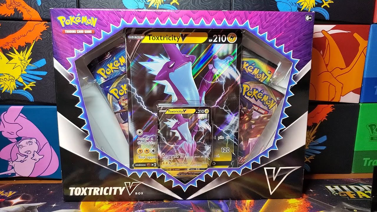 POKEMON TOXTRICITY V BOX SWORD AND SHIELD AWESOME PULL - YouTube